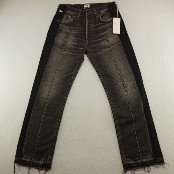 Citizens of Humanity Jeans Women's 27 Black Grey Button Fly High Rise Gia Ankle - Picture 1 of 14